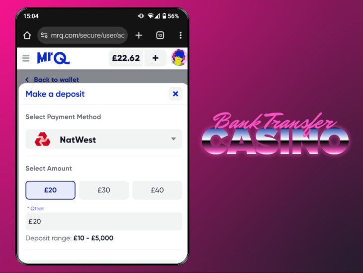 Recommended bank transfer casino - MrQ
