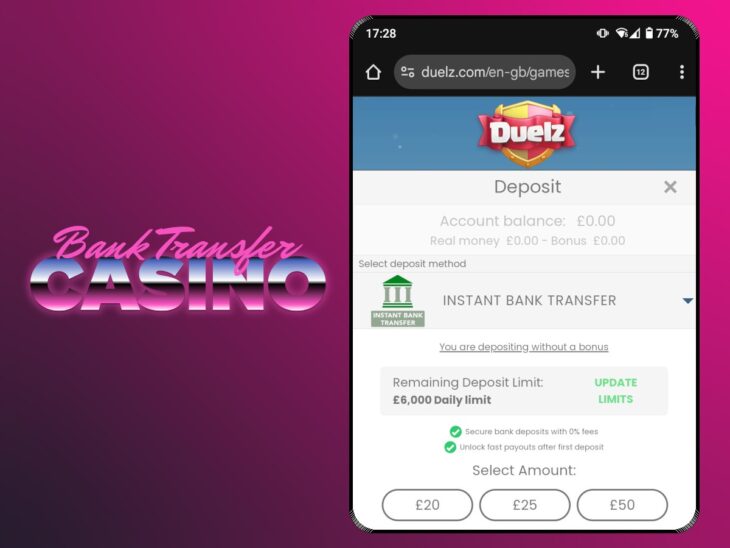 Top casino with bank transfer - Duelz