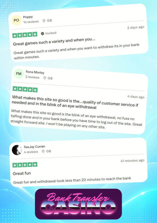 Casino bank transfer withdrawal reviews